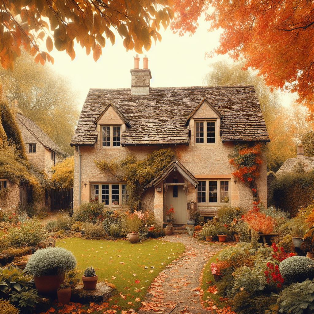 Matt cottage in autumn cottage