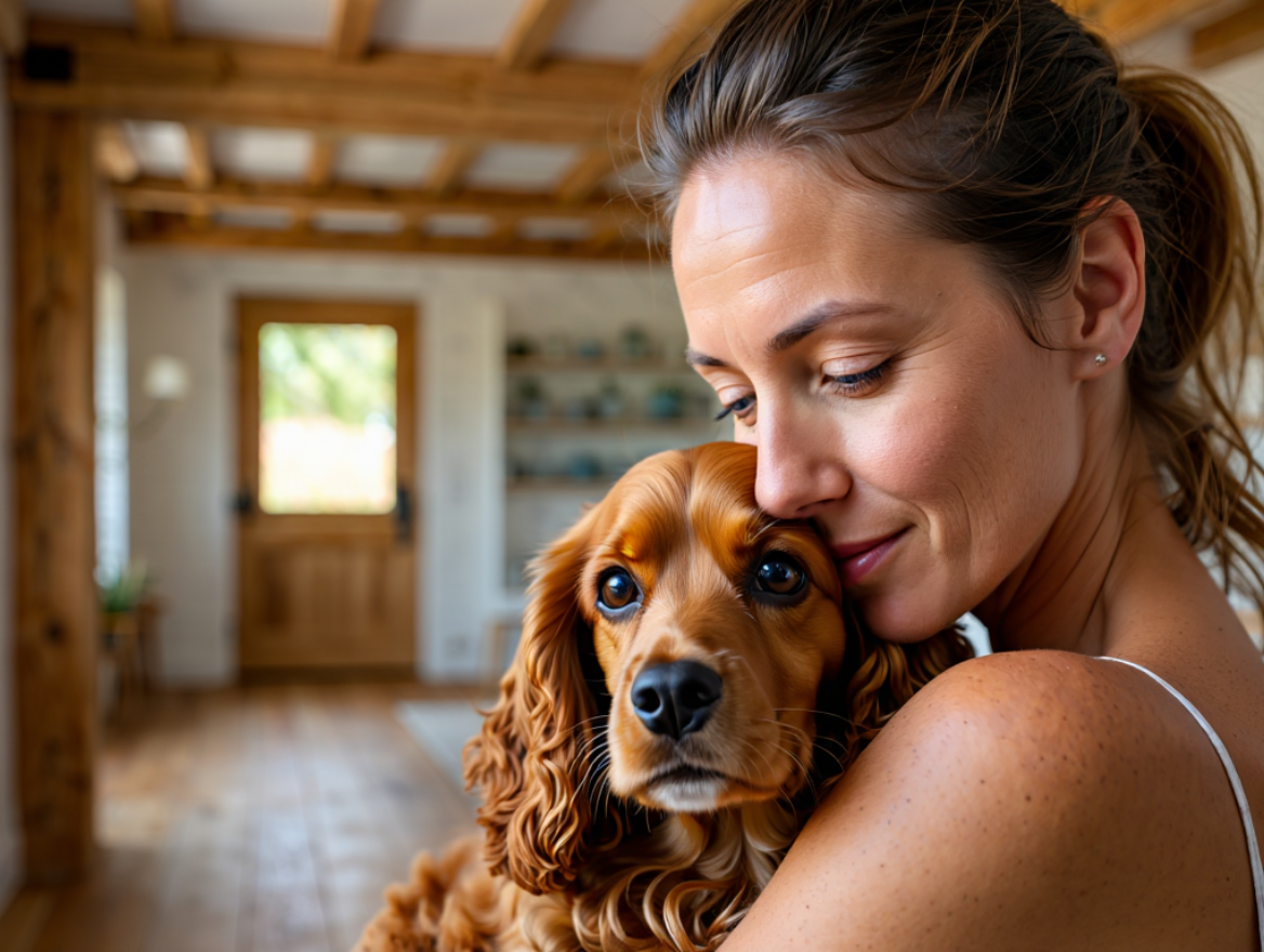 Sally et son chien Sally et son chien